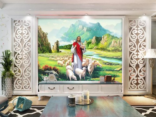 Dieu mouton groupe nature 1 - 3d,