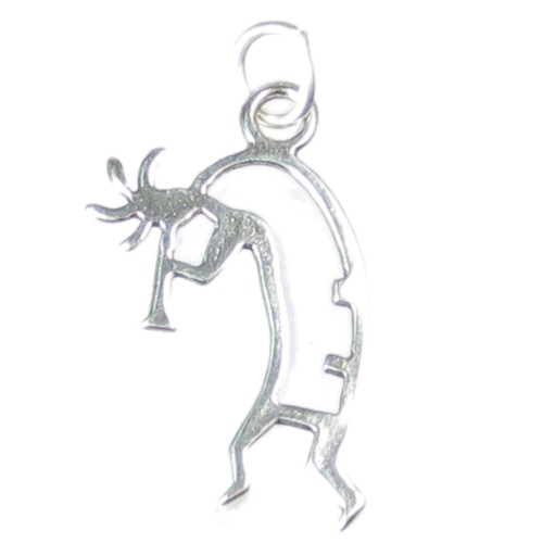 Breloque kokopelli argent - en,