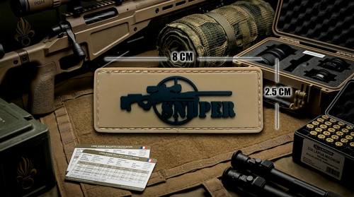 Sniper patch militaire sable - -,