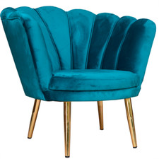 Fauteuil chaise en velours
