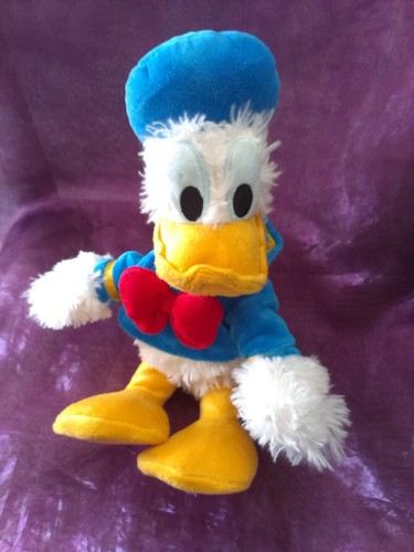 Peluche donald blanc bleu - peluche,