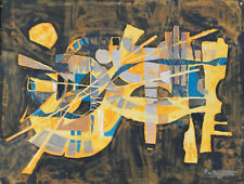 Pierre de BERROETA-Techniques mixtes sur papier 1966 -pv329