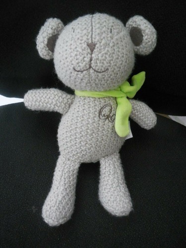 Doudou peluche ours tricot - doudou,