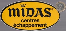 Autocollant. Automobile. MIDAS echappements