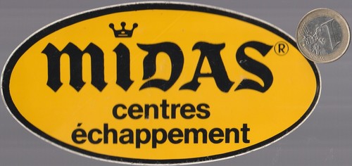 Autocollant automobile midas - autocollant., automobile.