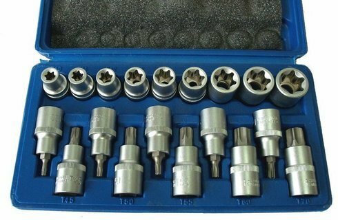Coffret douille embout torx - et,