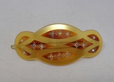 Superbe peigne ancien - Barrette à cheveux vintage 1960's - Décor de strass