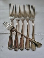 BOULENGER 6 Fourchettes de table en métal argenté