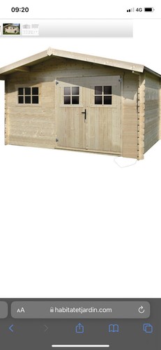 Abri jardin bois - de, en