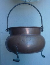 Chaudron ancien cuivre - chaudron,