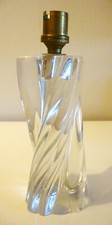 Lampe Cristal de BACCARAT Pied de Lampe Estampillé Forme Torsadé Haut 16 cm