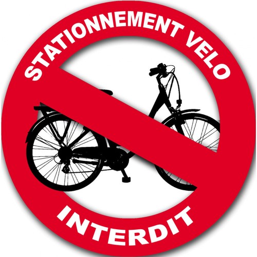 Stationnement vélo interdit - stationnement,