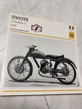 Innocenti proto 125 Lambretta 2T 1949 carte moto de collection Atlas Italie