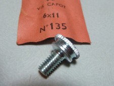 NOS ancienne vis molette capot de carter motobecane peugeot terrot solex 6x11