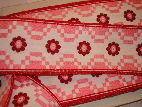 Ancien galon vintage rose et - ancien,
