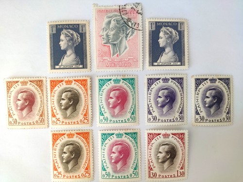 Lot timbres monaco - lot,