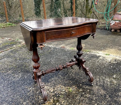 Table thé noyer acajou - table, en