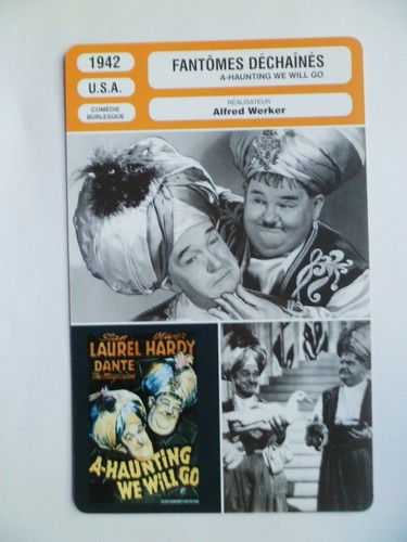 Carte fiche cinema 1942 - carte,