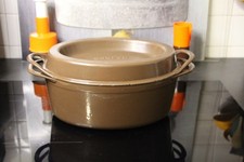 Cocotte ovale Doufeu/Cousances N°:16 marron chocolat vintage