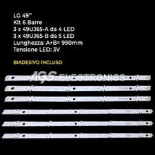 KIT 6 BARRES STRIP TV LED LG