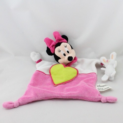 Doudou plat minnie rose blanc