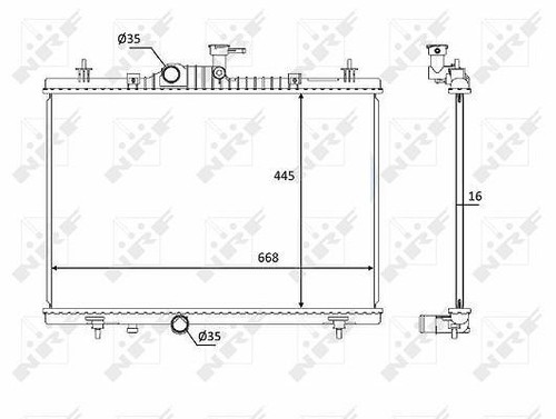 Nrf radiateur refroidissement - nrf, radiateur,