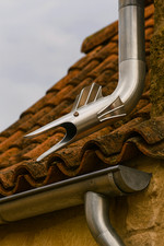 Gargouille de gouttière ZINC ø 100 ou 80 mm gouttière jardin bassin