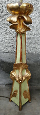 Lampe bois doré sculpté art nouveau jugenstil lamp carved wood style majorelle