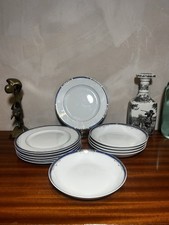 Lot d’assiettes Médard de Noblat – Limoges “Meda Bleu”