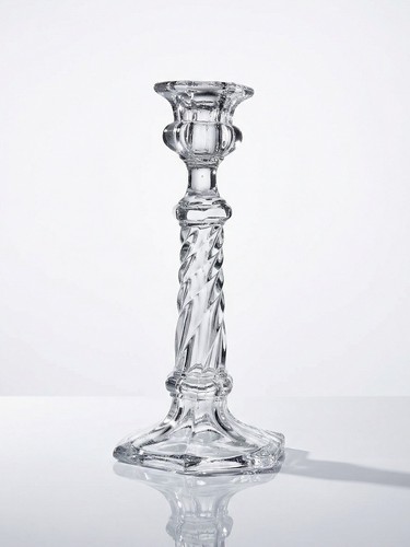 Bougeoir ancien torsadé - , en
