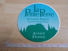 Autocollant LA PETITE PIERRE - STATION VERTE - ALSACE