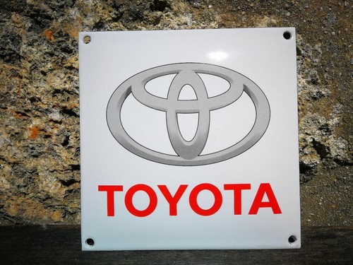 Plaque émaillée toyota - plaque,