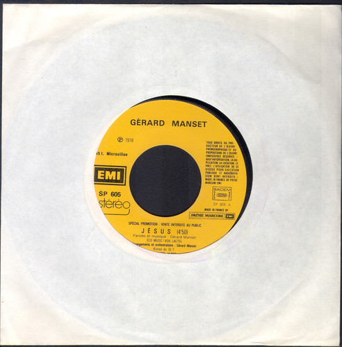 Gerard manset jesus amis - gerard, /