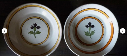 Assiettes creuses anciennes - assiettes,