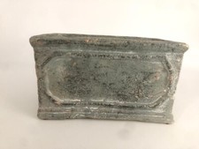 Petit pot de fleurs jardinière cache pot ciment