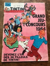 journal tintin 810 France (1964) couv Hergé BD ancienne avec chèque tintin