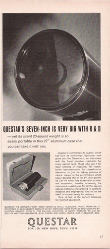 Questar seven inch telescope - questar,