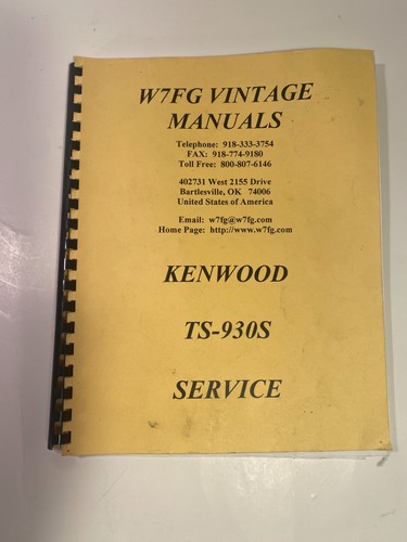 Kenwood 930s service manual - kenwood,