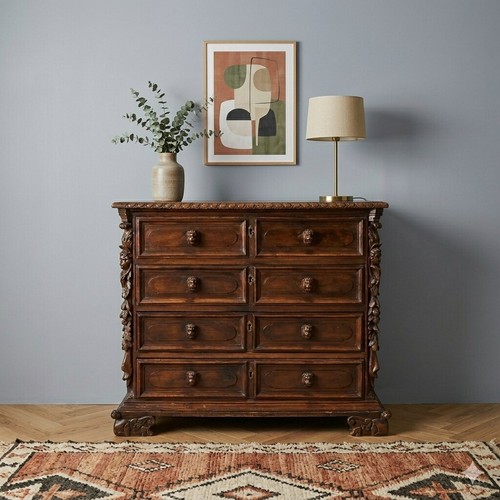 Commode baroque ancienne noyer - baroque,