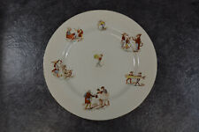 ANCIENNE GRANDE ASSIETTE PLATE HUMORISTIQUE DE KELLER GUERIN A LUNEVILLE N°2