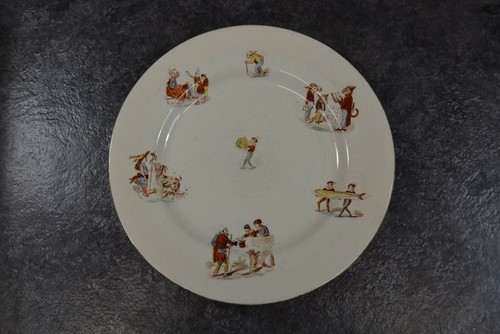 Ancienne grande assiette plate - grande,