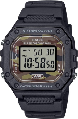 Japan stock casio 218h 5bjf - stock, w-218h-5bjf