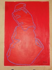 *Tableau Abstrait bleu sur