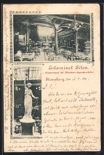 Cpa strassburg estaminet - cpa, strassburg,