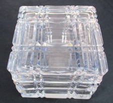 Boite coffret cristal taillé no st louis baccarat crystal box epoque xxème