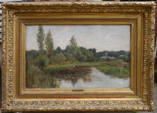 Tableau paysage rivière