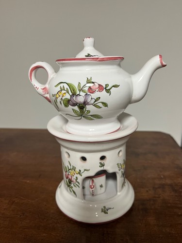 Théière porcelaine moustiers - théière,