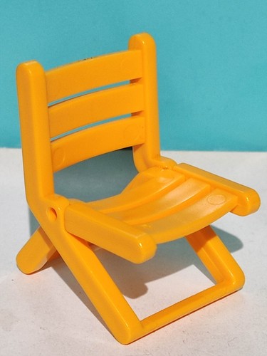 Playmobil chaise jaune - playmobil, jaune-orange