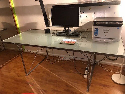 Table bureau verre 200x85 - /, en