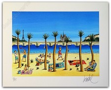 Loustal Paris Plage Estampe
